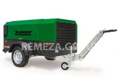 Дизельный компрессор Zammer 5.5/07-WR ( на шасси с регулируемым дышлом) Дизельный компрессор Zammer 5.5/07-WR ( на шасси с регулируемым дышлом) фото
