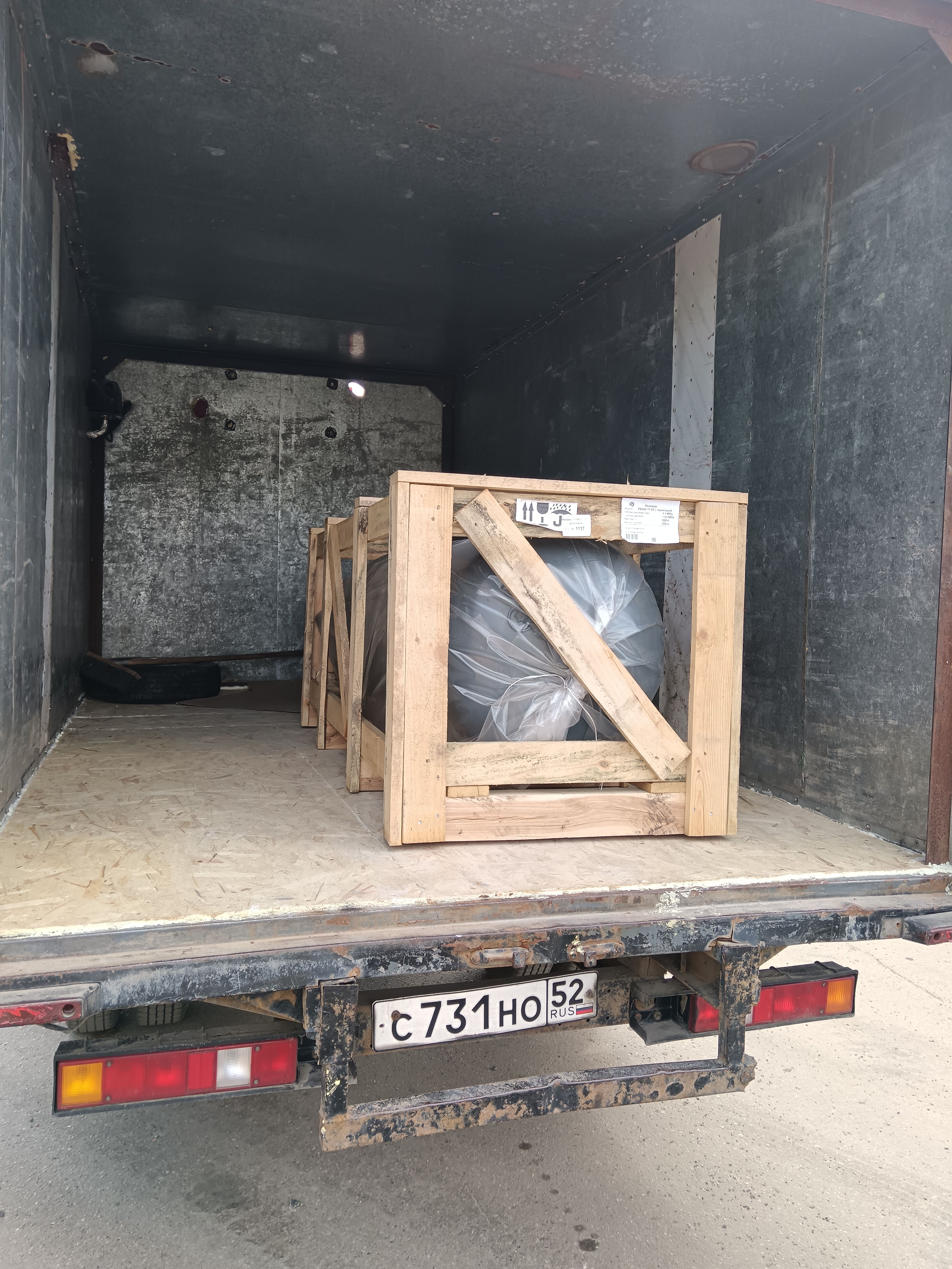 Отгрузка ресивера Remeza РВ 500.11.00 в г. Нижний Новгород