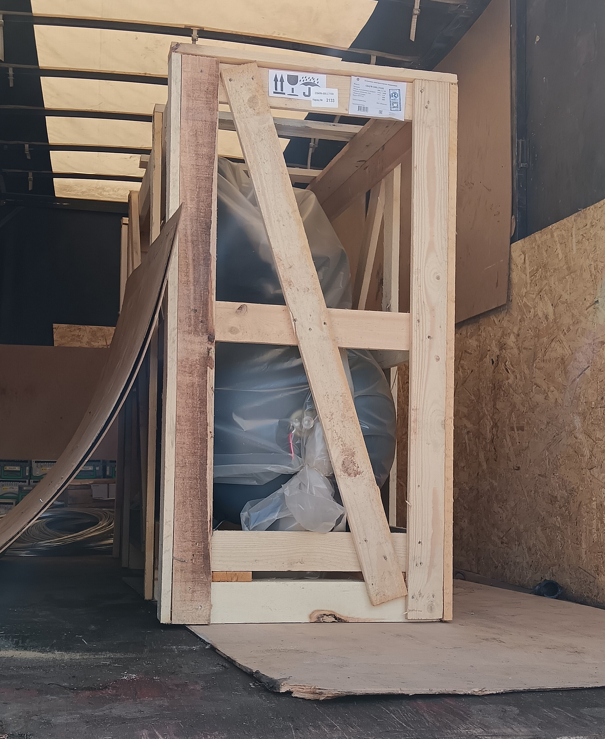 Отгрузка поршневого компрессора Remeza СБ4/Ф-500.LT100 в г. Нижний Новгород