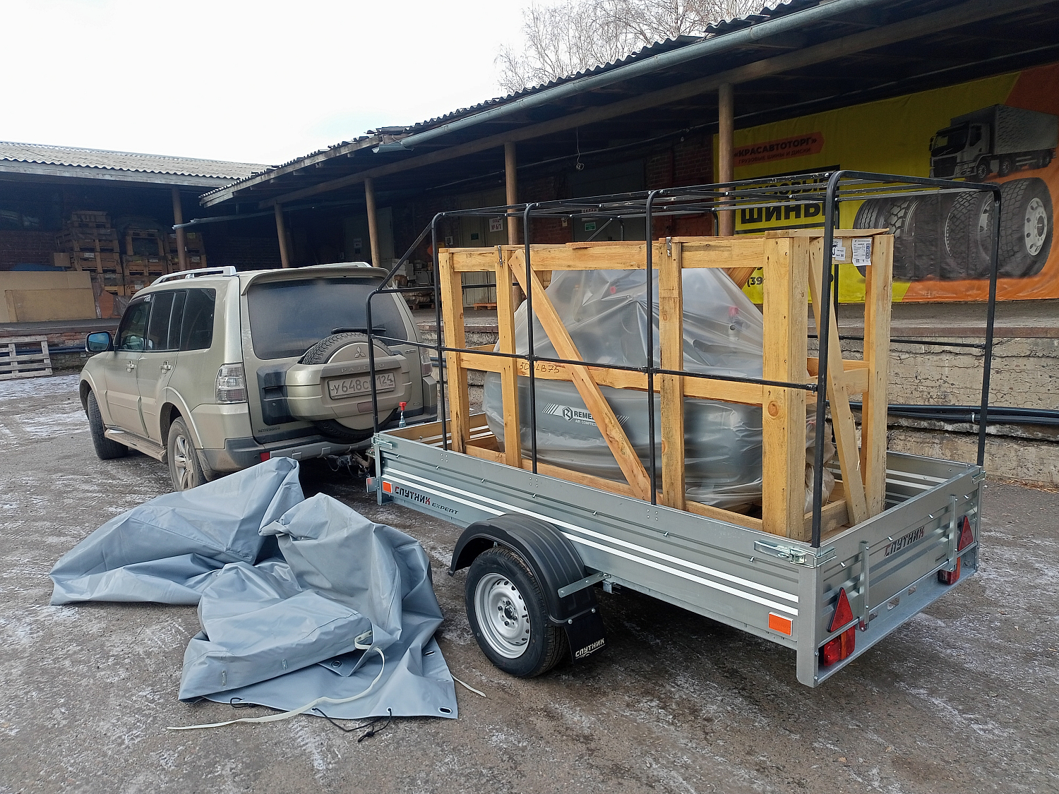 Отгрузка поршневого компрессора Remeza СБ4/Ф-500.LB75 в г. Красноярск