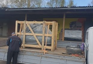 Отгрузка поршневого компрессора Remeza СБ4/Ф-500.LT100/16 в г. Красноярск
